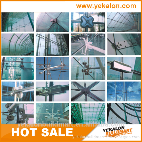 Free sample exterior aluminium frame glass wall partition